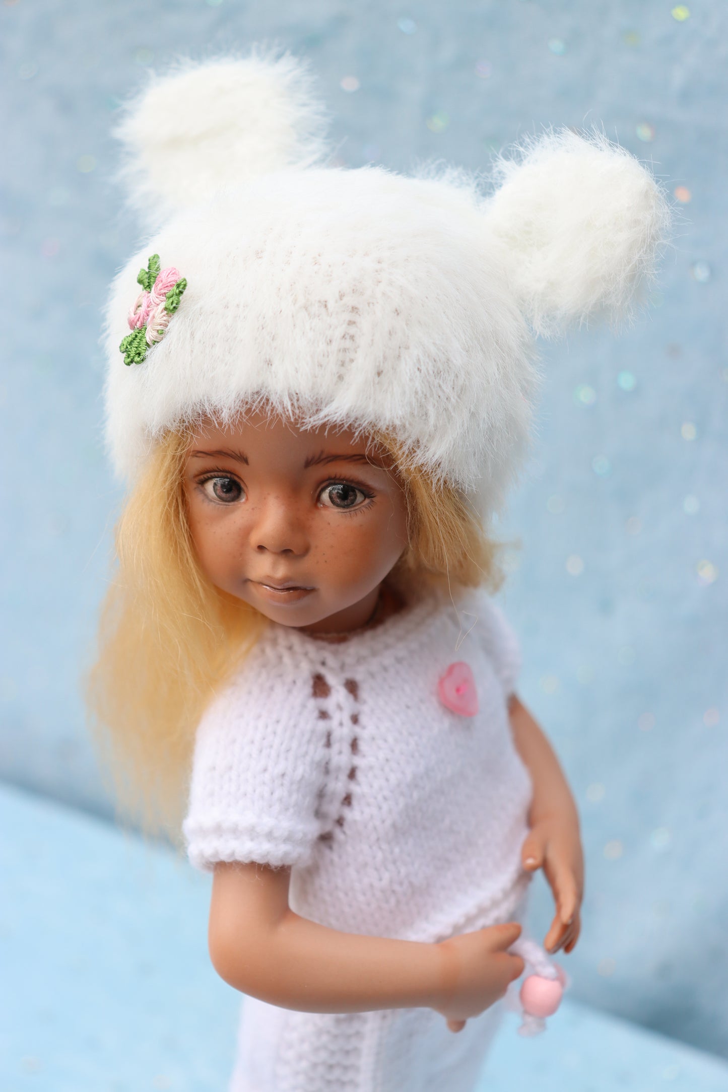 Portrait # 9 - OOAK - 11" Porcelain Doll - from Dianna Effner Expressions mold - MAFD