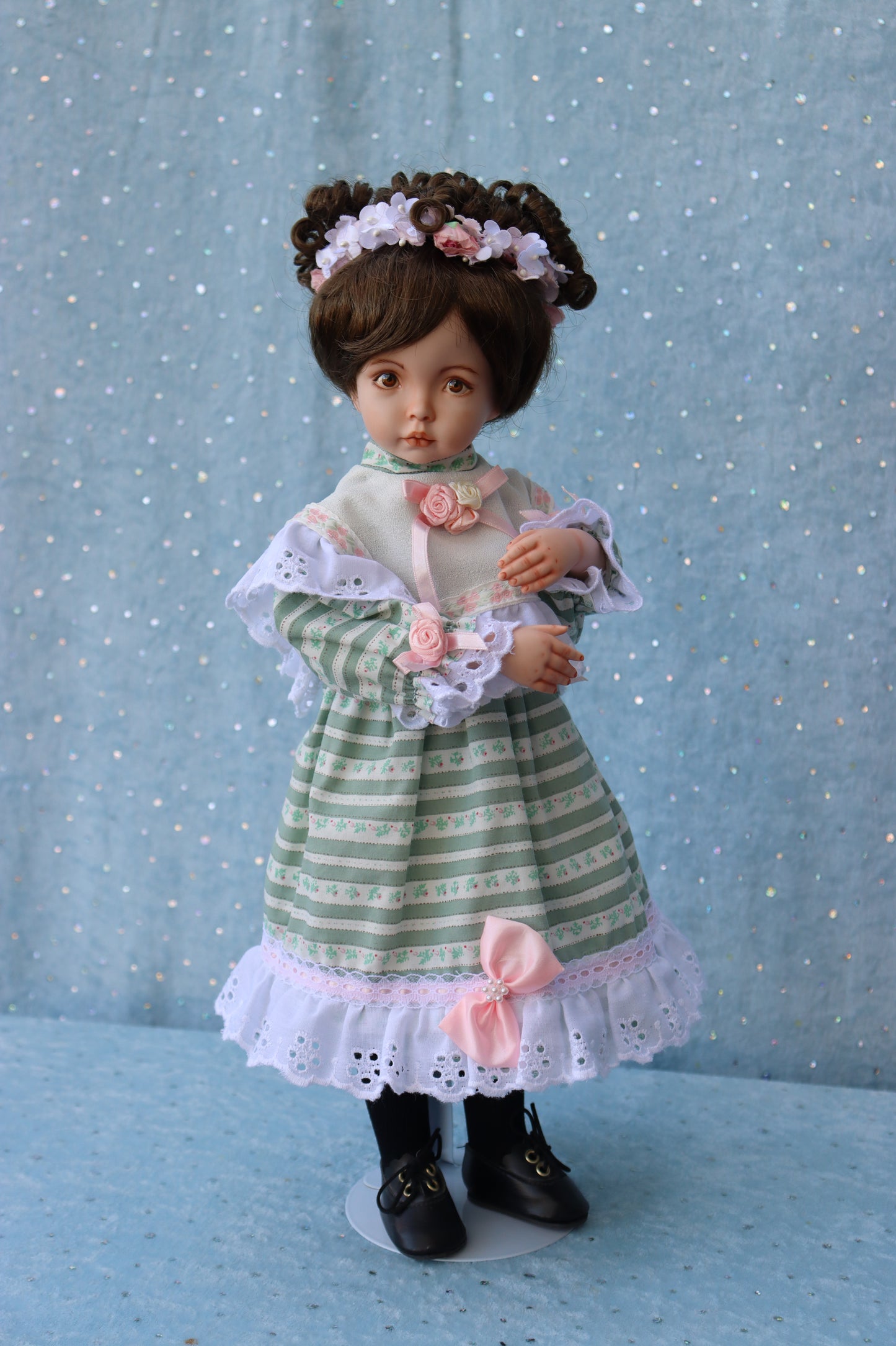 Emily - OOAK - 15" - Porcelain Doll - from Dianna Effner mold Expressions - MAFD