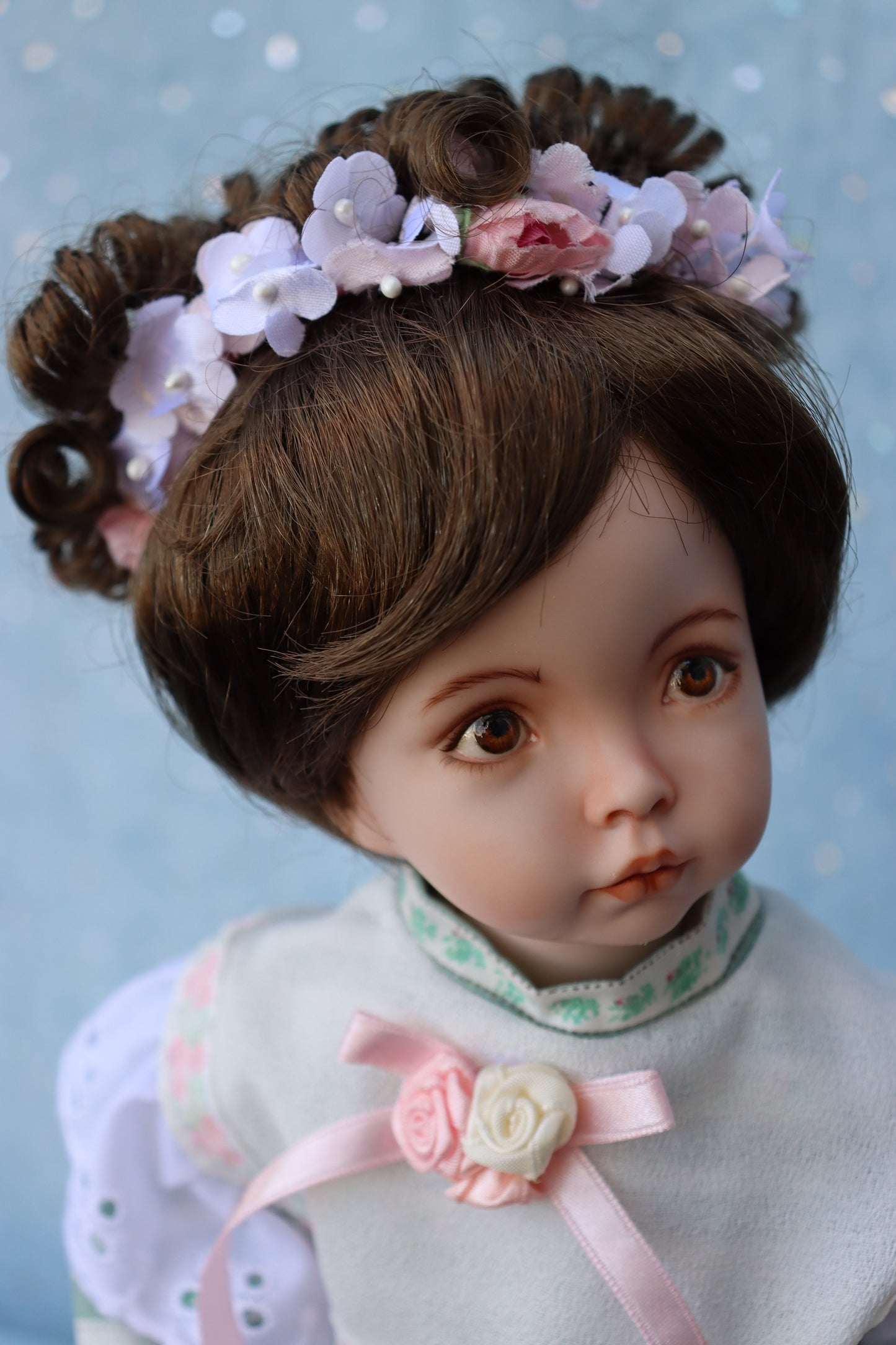 Emily - OOAK - 15" - Porcelain Doll - from Dianna Effner mold Expressions - MAFD