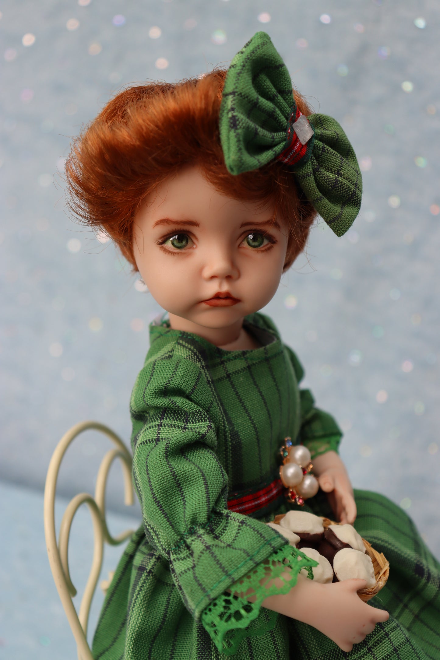 Molly - OOAK - 11" Porcelain Doll - from Dianna Effner mold Expressions - MAFD
