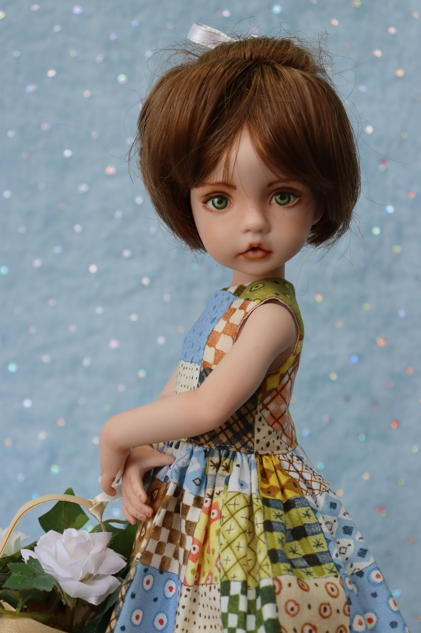 Nicole - OOAK - 12" Porcelain Doll - from Dianna Effner mold Expressions - MAFD