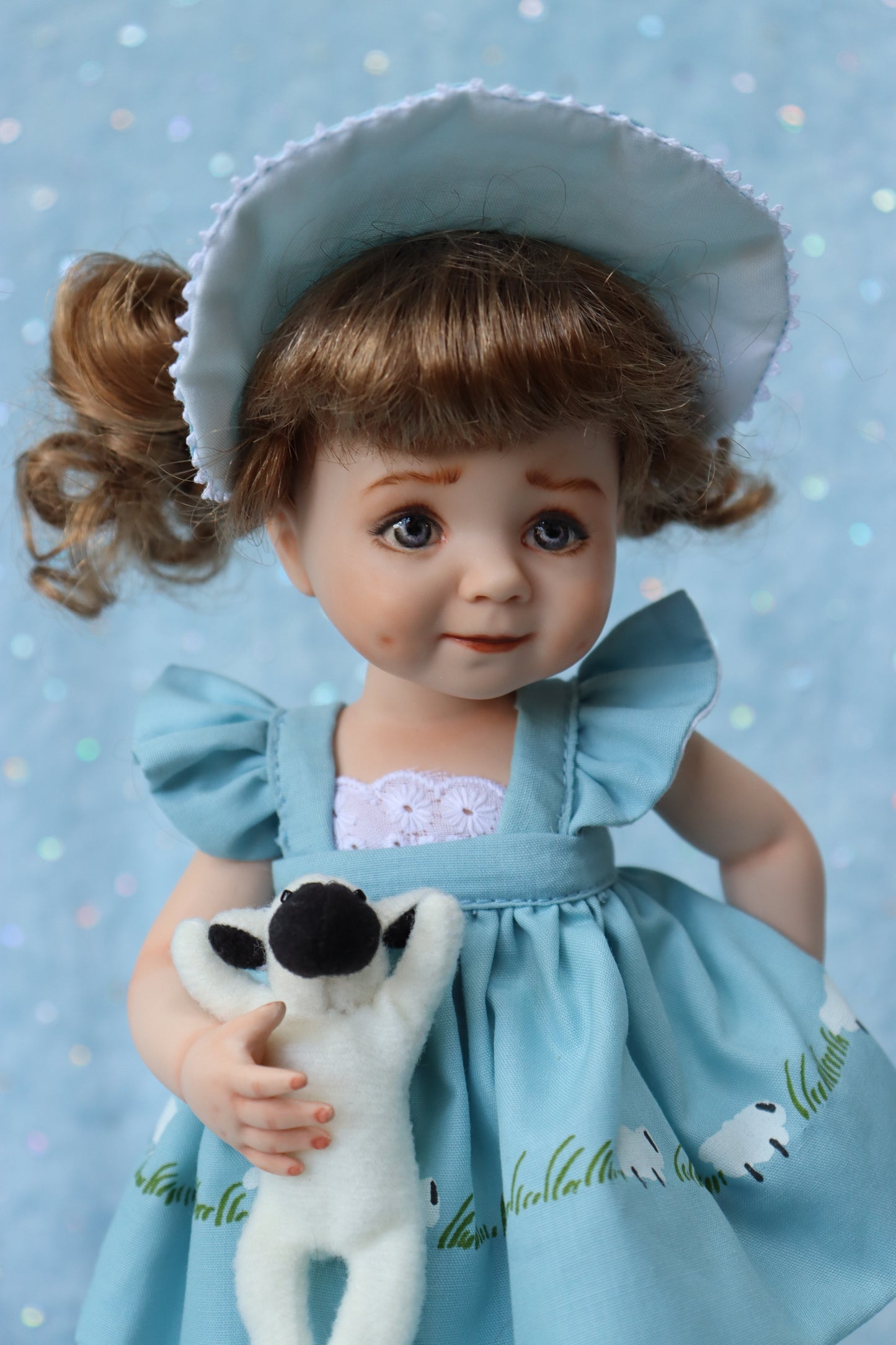 Angel Eyes - OOAK - 8.5" Porcelain Doll - from Dianna Effner mold - MAFD