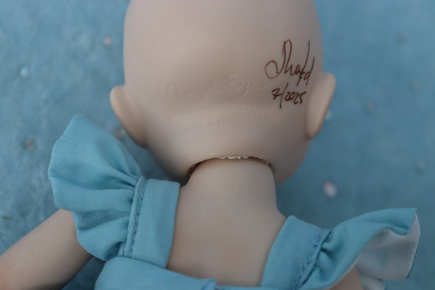 Angel Eyes - OOAK - 8.5" Porcelain Doll - from Dianna Effner mold - MAFD