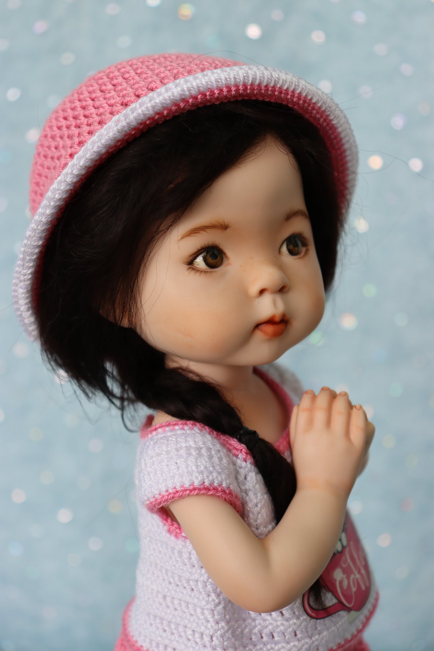 Blossom - OOAK - 11" Porcelain Doll - from Dianna Effner mold Expressions - MAFD