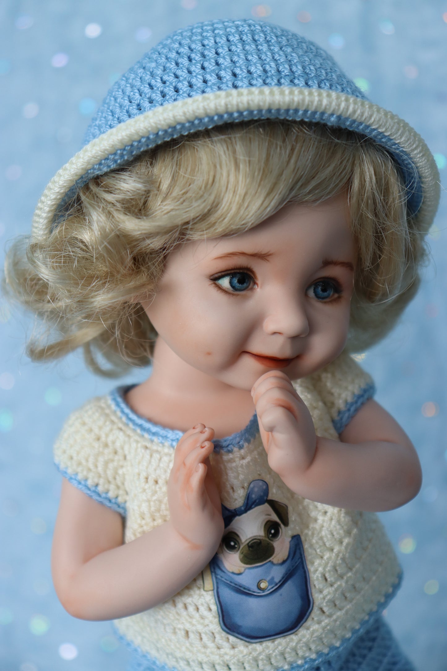 Angel Eyes - OOAK - 11" Porcelain Doll - from Dianna Effner mold - MAFD