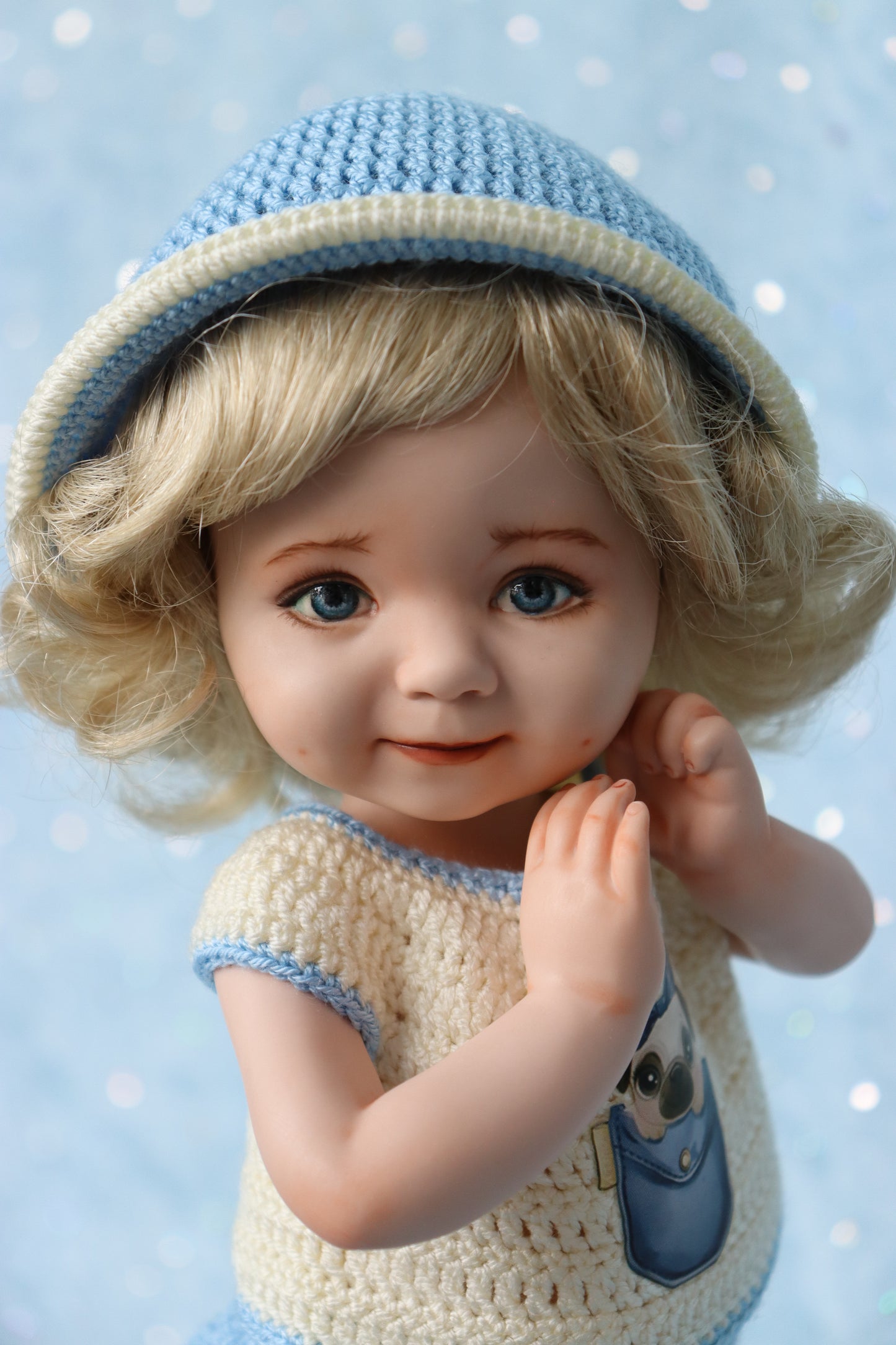 Angel Eyes - OOAK - 11" Porcelain Doll - from Dianna Effner mold - MAFD