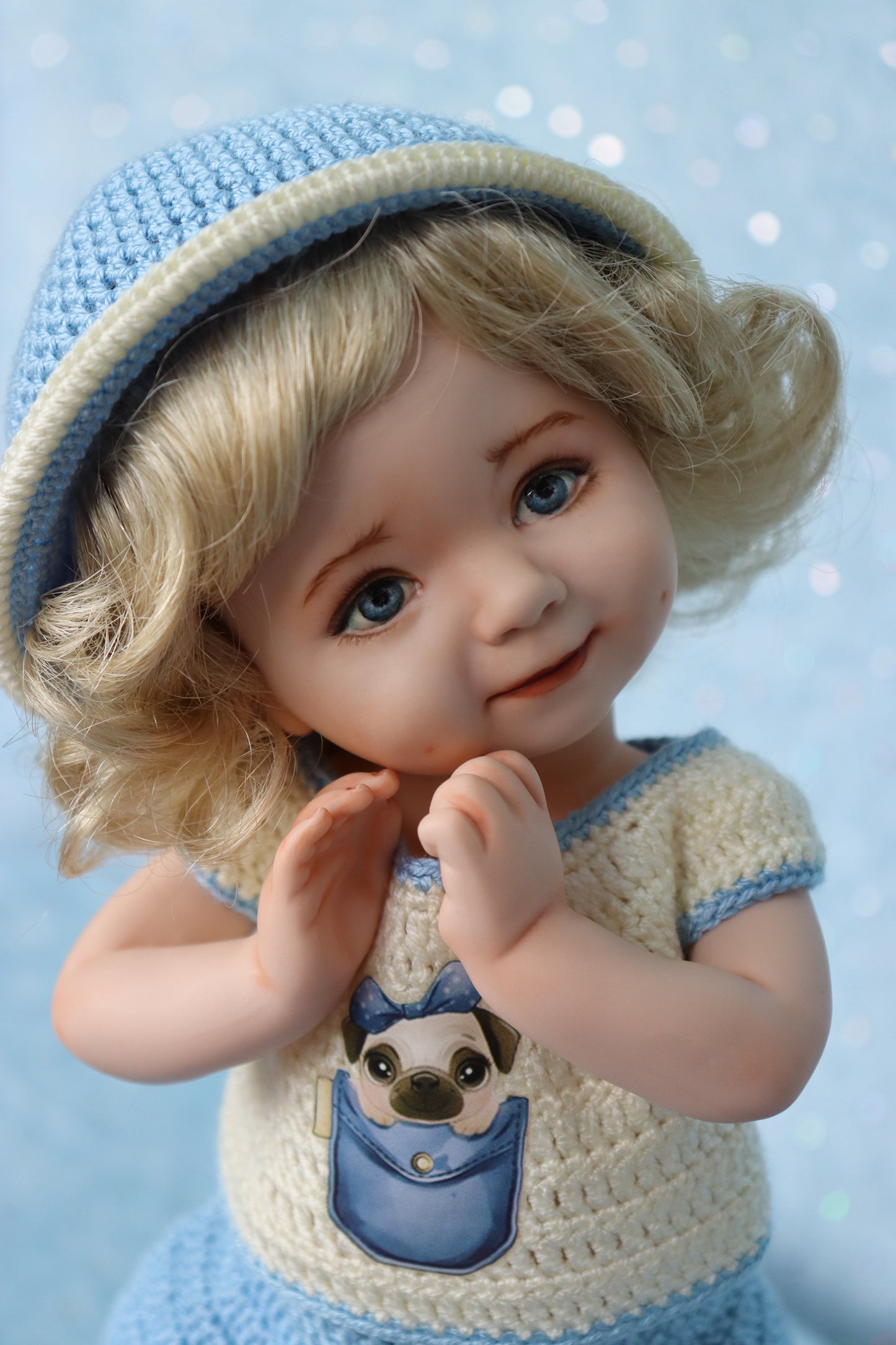 Angel Eyes - OOAK - 11" Porcelain Doll - from Dianna Effner mold - MAFD