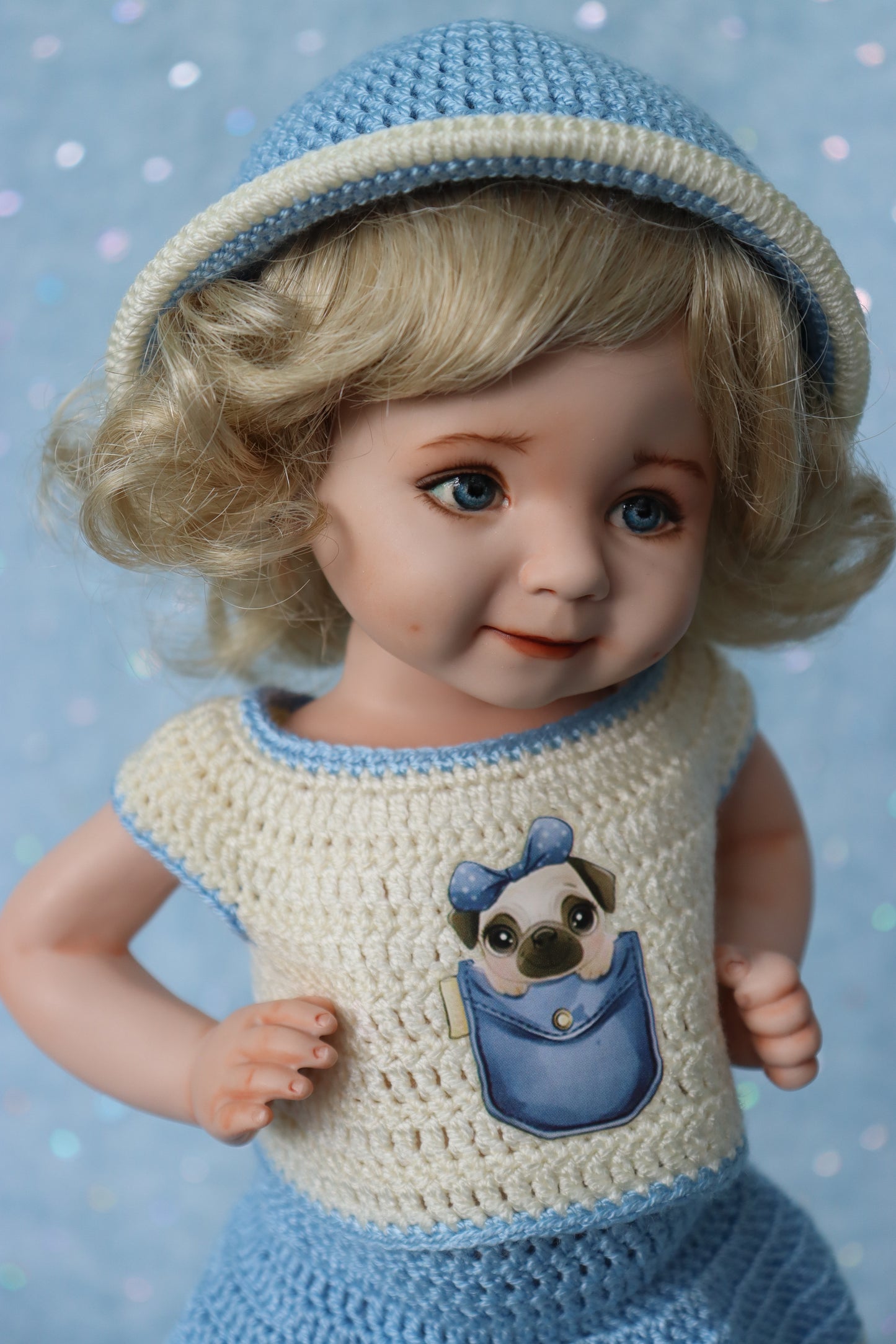 Angel Eyes - OOAK - 11" Porcelain Doll - from Dianna Effner mold - MAFD