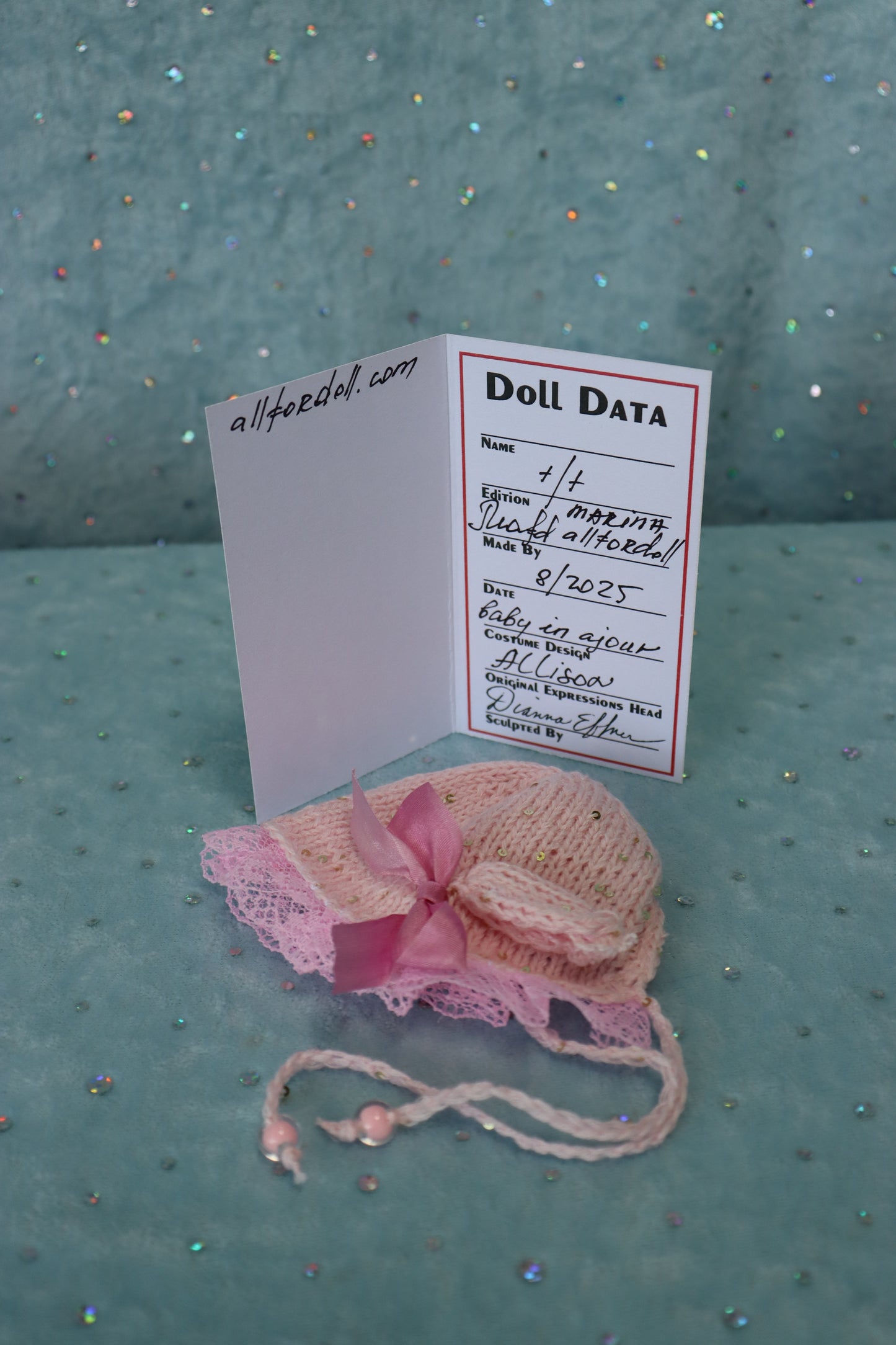 Allison - OOAK - 11" Porcelain Doll - from Dianna Effner mold - MAFD