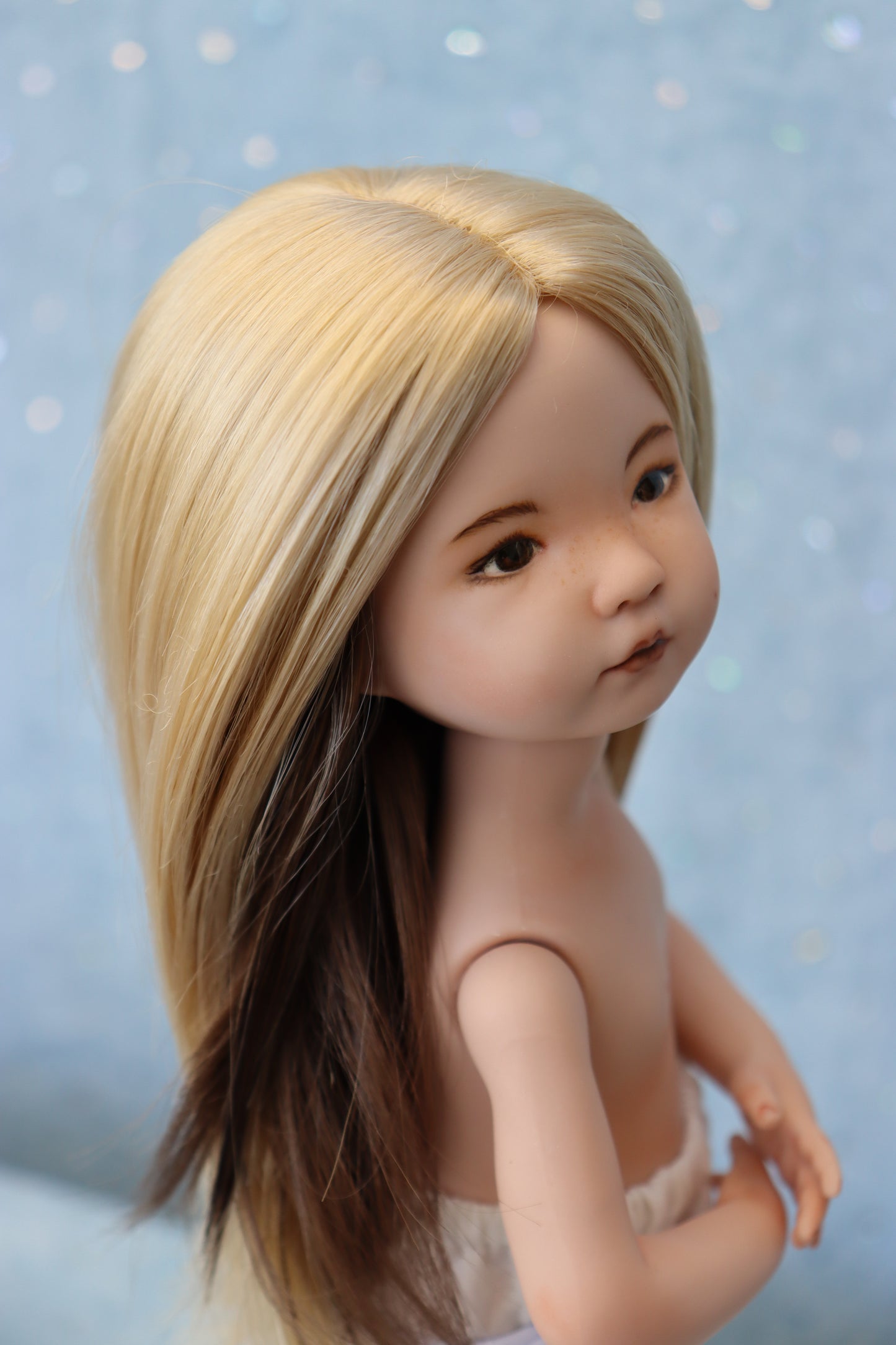 Little Darling #2 - OOAK - 11" nude Porcelain Doll - from Dianna Effner Expressions mold - MAFD