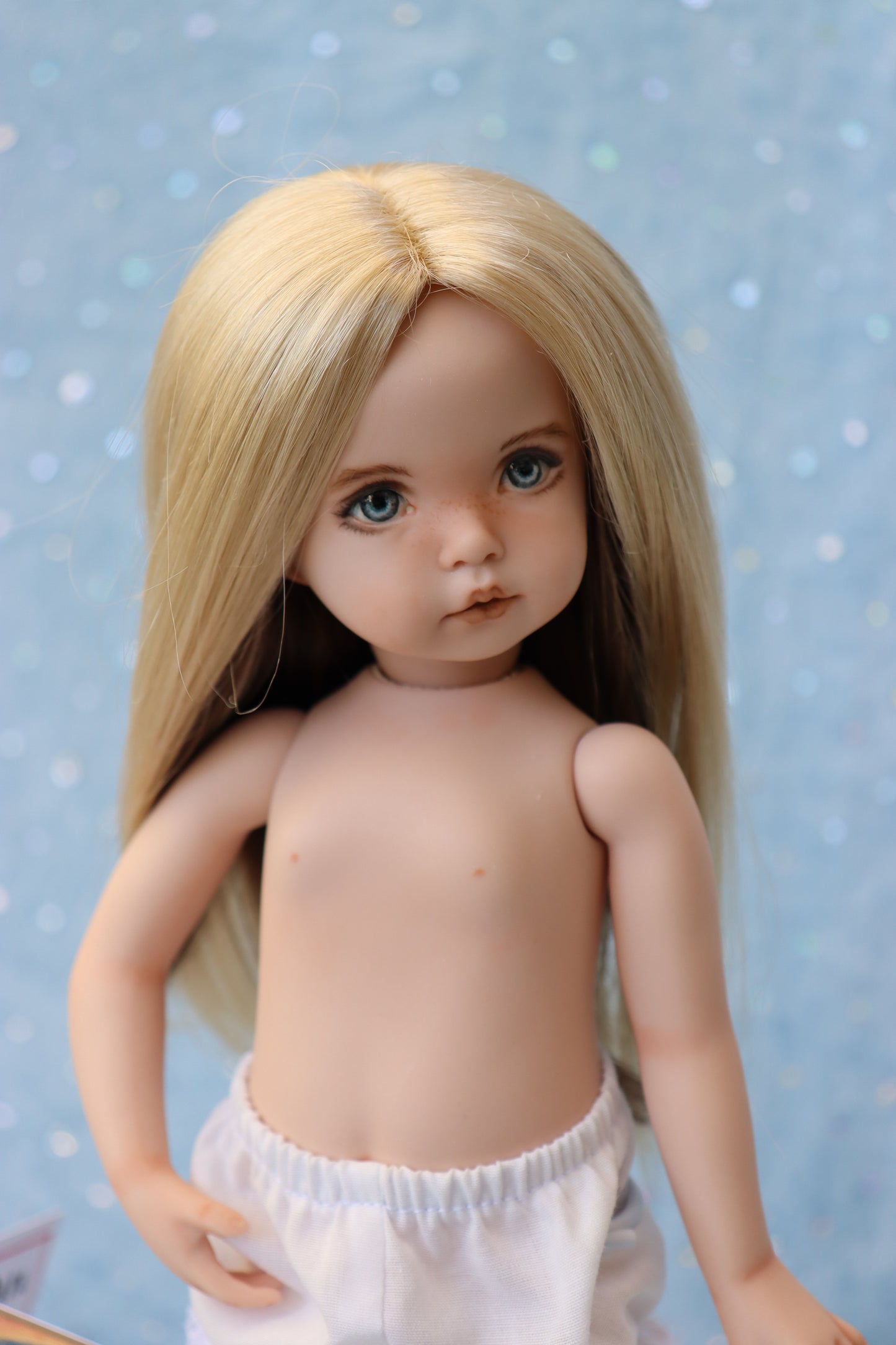 Little Lou - OOAK - 11" nude Porcelain Doll - from Dianna Effner Expressions mold - MAFD