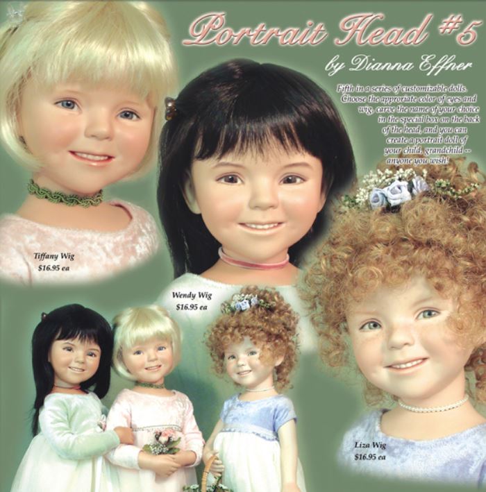 Portrait #5 - 10" - Porcelain Doll Kit - from Dianna Effner mold