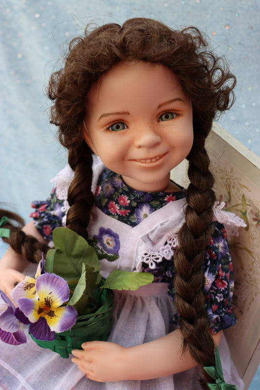 Carly - OOAK - 18" Porcelain Doll -from Dianna Effner mold Expressions - MAFD