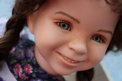 Carly - OOAK - 18" Porcelain Doll -from Dianna Effner mold Expressions - MAFD