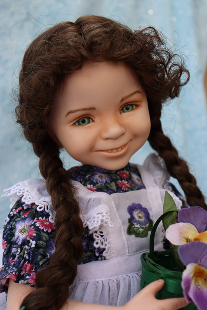 Carly - OOAK - 18" Porcelain Doll -from Dianna Effner mold Expressions - MAFD