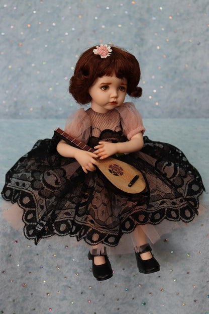 Molly - OOAK - 11" Porcelain Doll - from Dianna Effner mold Expressions - MAFD