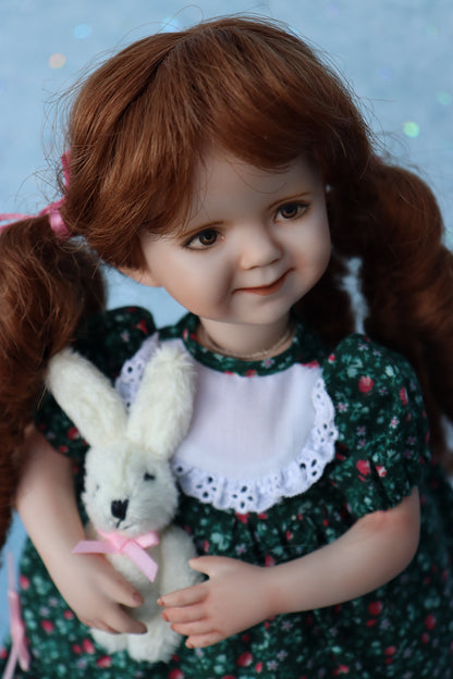 Portrait # 6 - OOAK - 11" Porcelain Doll - from Dianna Effner mold - MAFD