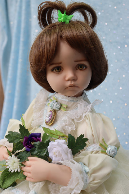 Molly - OOAK - 19" Sitting Porcelain Doll - from Dianna Effner mold - MAFD