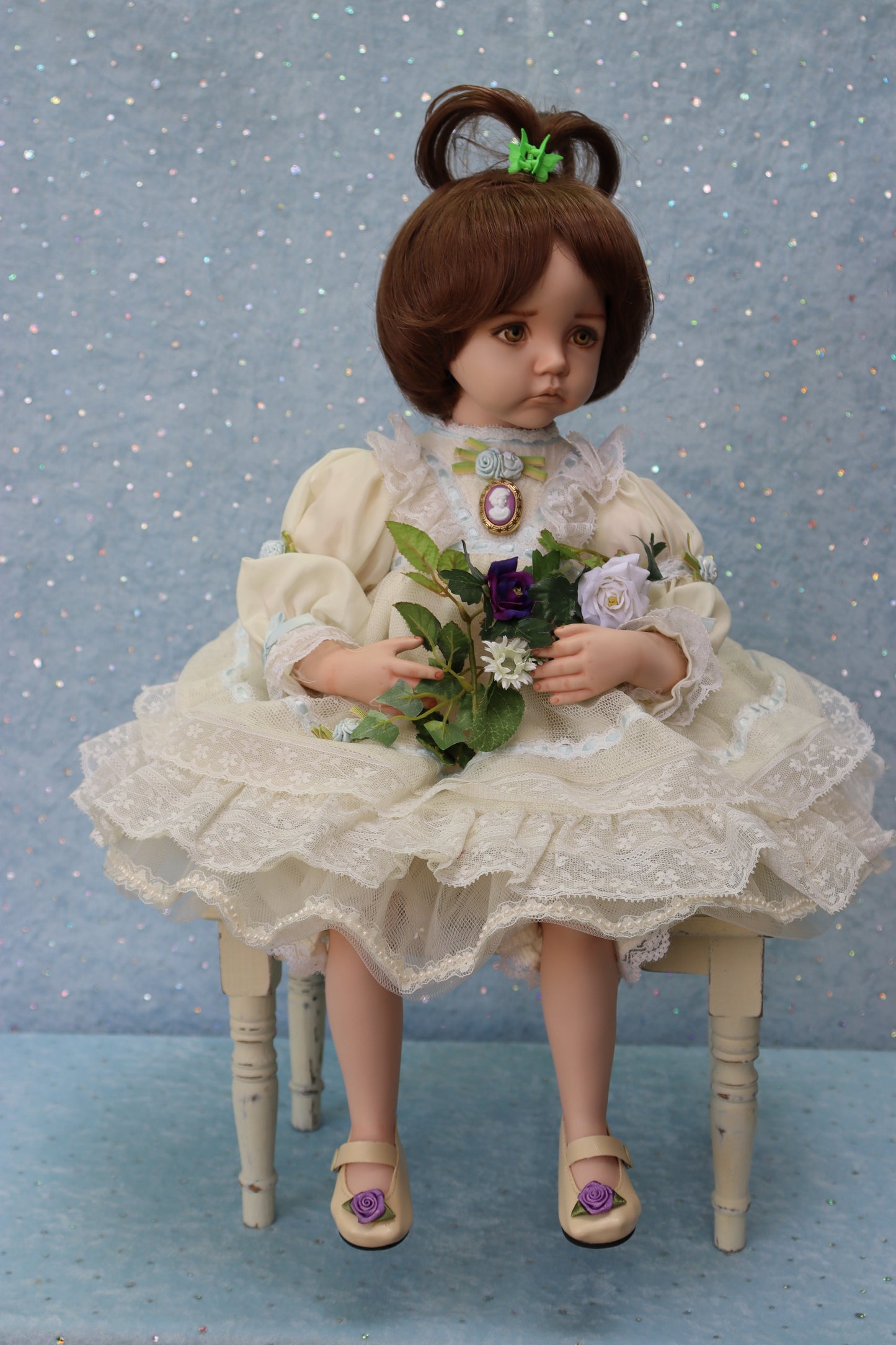 Molly - OOAK - 19" Sitting Porcelain Doll - from Dianna Effner mold - MAFD