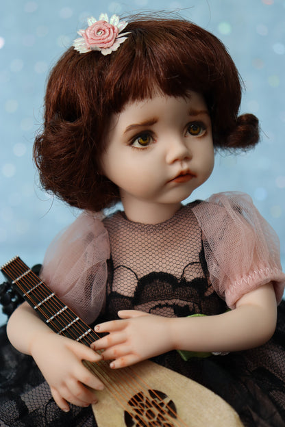 Molly - OOAK - 11" Porcelain Doll - from Dianna Effner mold Expressions - MAFD