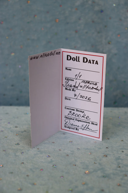Brooke  - OOAK - 11" Porcelain Doll - from Dianna Effner mold - MAFD
