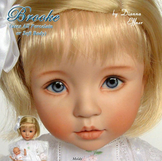 Brooke- 10" - Porcelain Doll Kit - from Dianna Effner mold