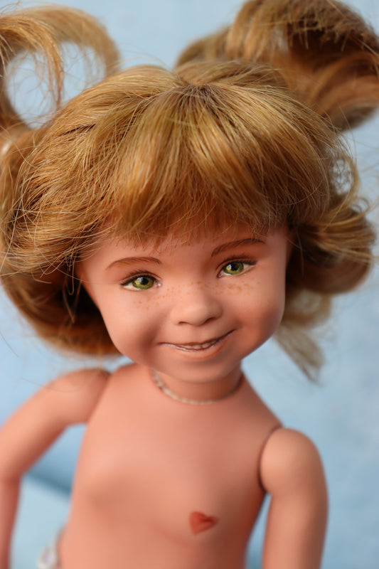 Carlie  - OOAK - 11" Porcelain Doll - from Dianna Effner mold - MAFD