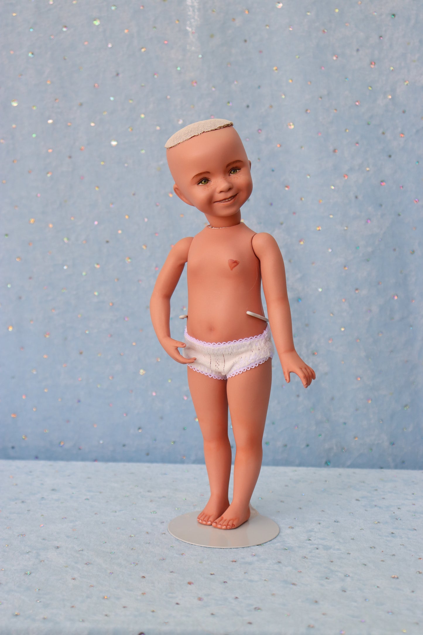Carlie  - OOAK - 11" Porcelain Doll - from Dianna Effner mold - MAFD