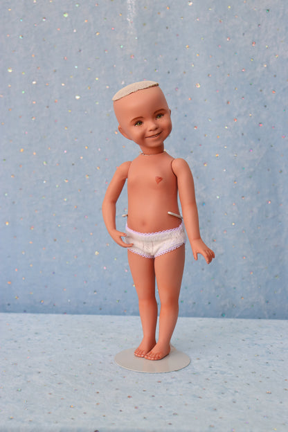 Carlie  - OOAK - 11" Porcelain Doll - from Dianna Effner mold - MAFD