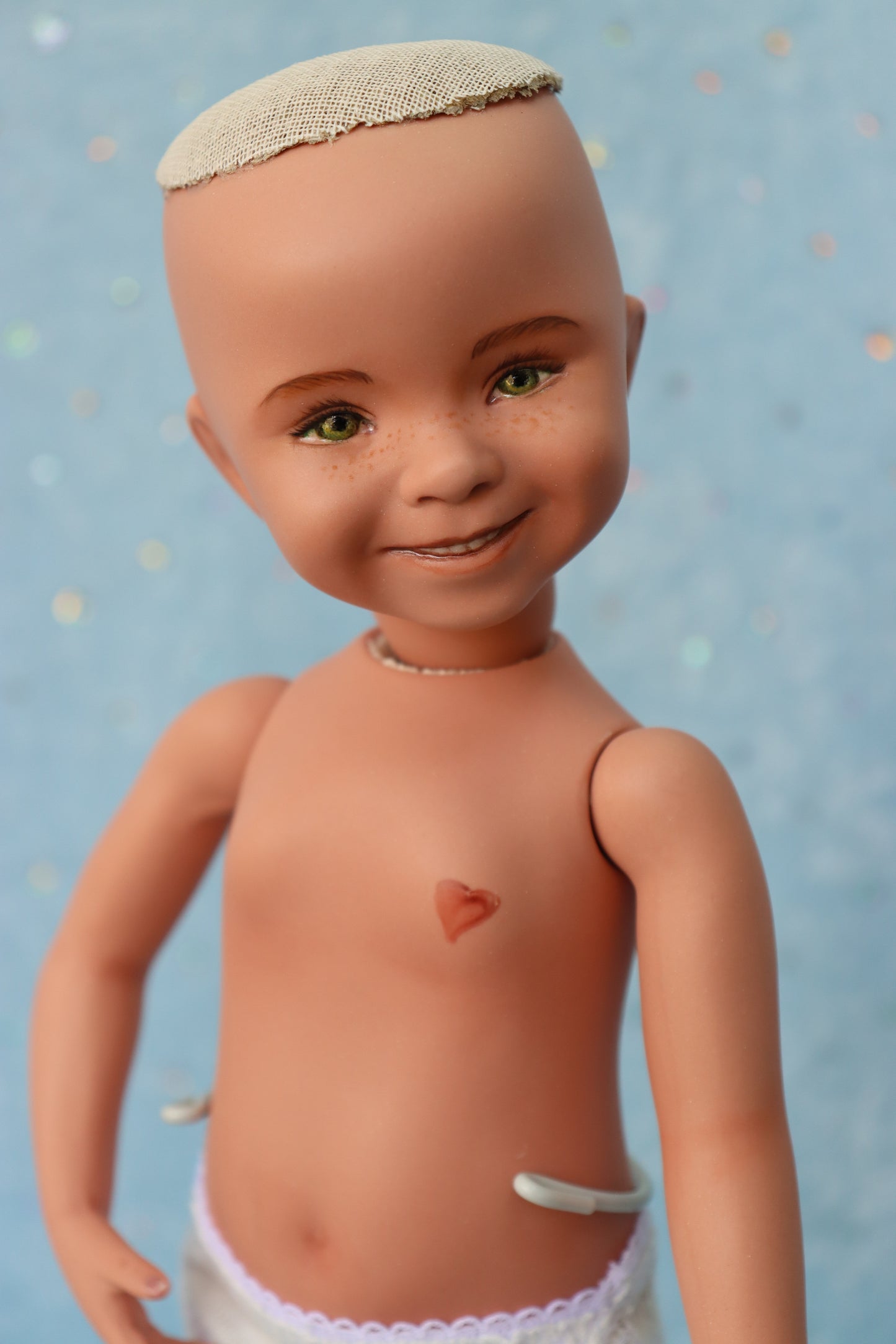 Carlie  - OOAK - 11" Porcelain Doll - from Dianna Effner mold - MAFD