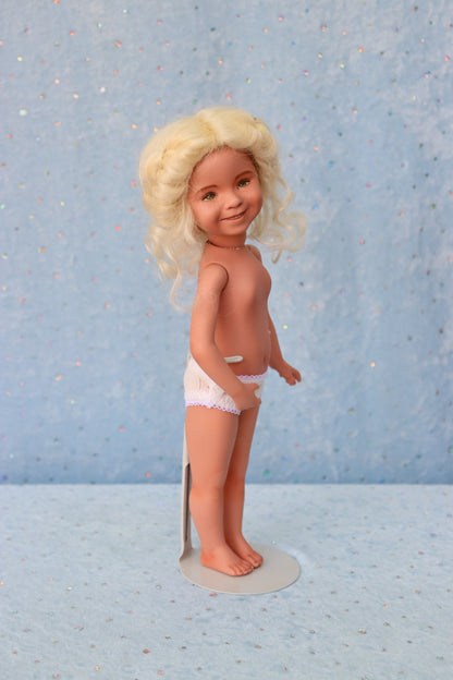 Carlie  - OOAK - 11" Porcelain Doll - from Dianna Effner mold - MAFD