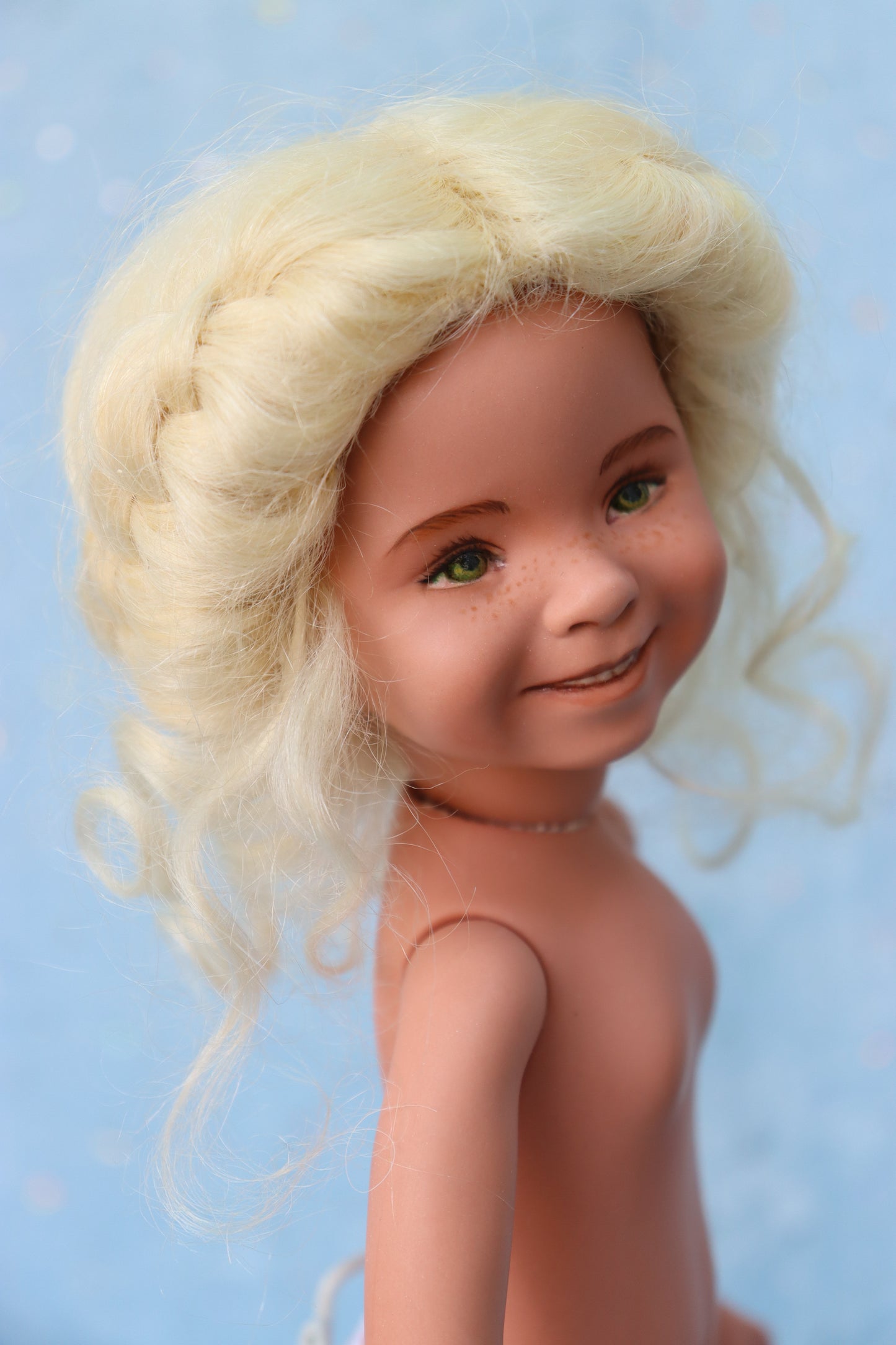 Carlie  - OOAK - 11" Porcelain Doll - from Dianna Effner mold - MAFD