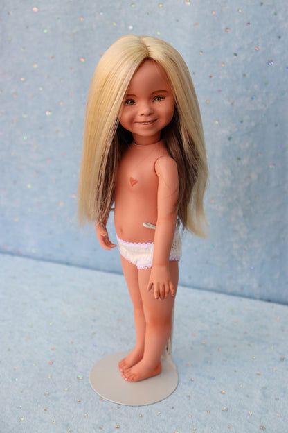 Carlie  - OOAK - 11" Porcelain Doll - from Dianna Effner mold - MAFD