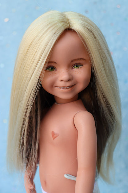 Carlie  - OOAK - 11" Porcelain Doll - from Dianna Effner mold - MAFD