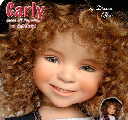 Carly - 10" - Porcelain Doll Kit - from Dianna Effner mold