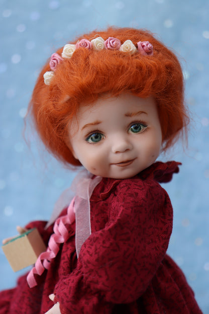 Angel Eyes - OOAK - 8.5" Porcelain Doll - from Dianna Effner Expressions mold - MAFD