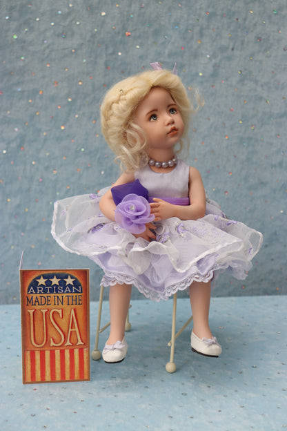 Brooke - OOAK - 11" Porcelain Doll - from Dianna Effner Expressions mold - MAFD