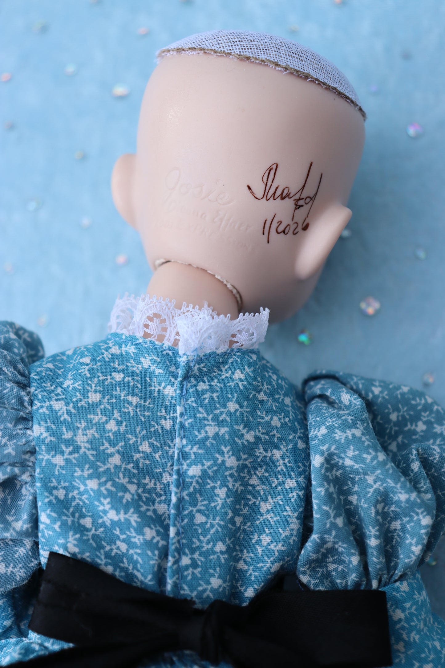 Josie - OOAK - 12" Porcelain Doll - from Dianna Effner Expressions mold - MAFD