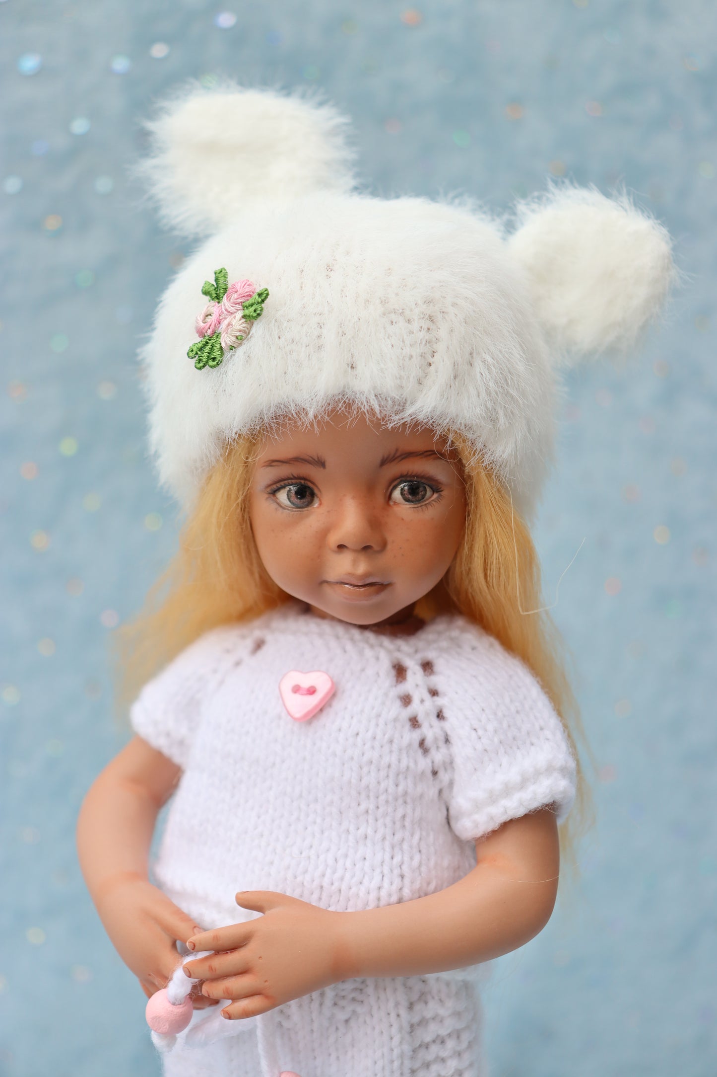 Portrait # 9 - OOAK - 11" Porcelain Doll - from Dianna Effner Expressions mold - MAFD