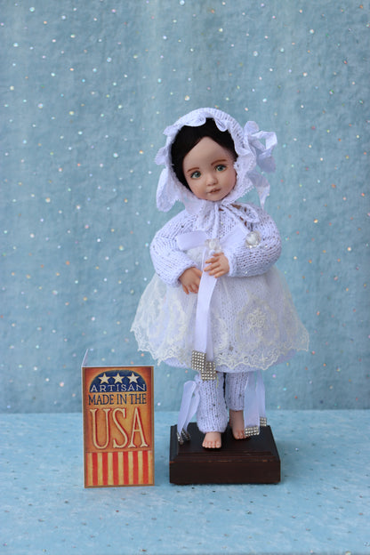 Allison - OOAK - 11" Porcelain Doll - from Dianna Effner Expressions mold - MAFD