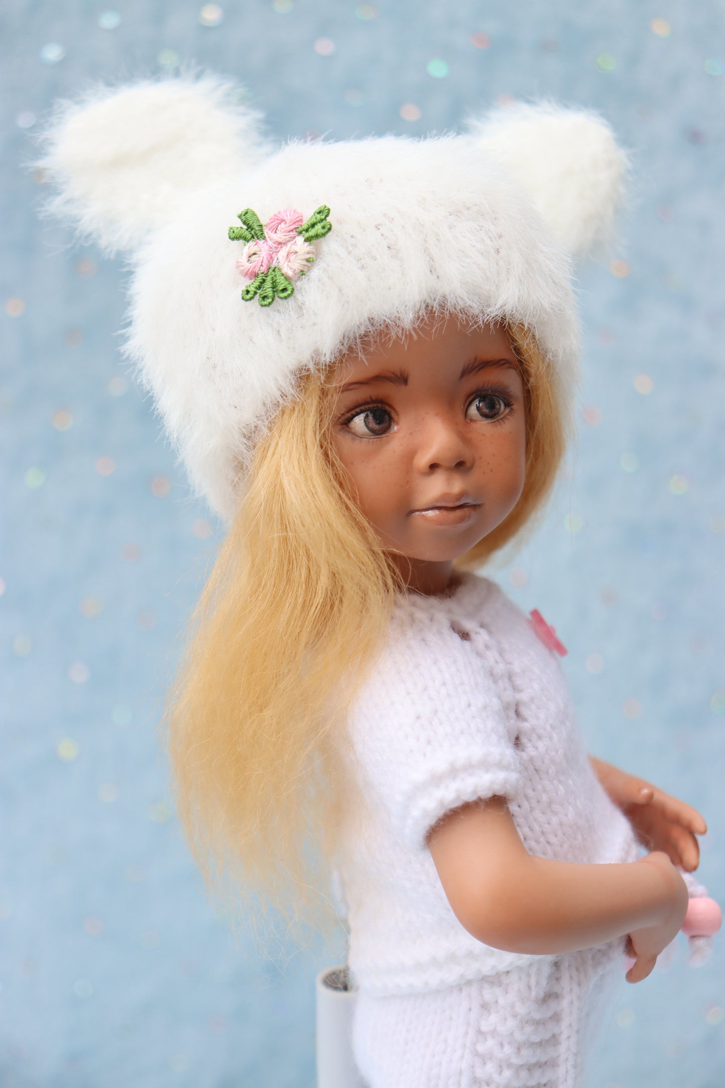 Portrait # 9 - OOAK - 11" Porcelain Doll - from Dianna Effner Expressions mold - MAFD