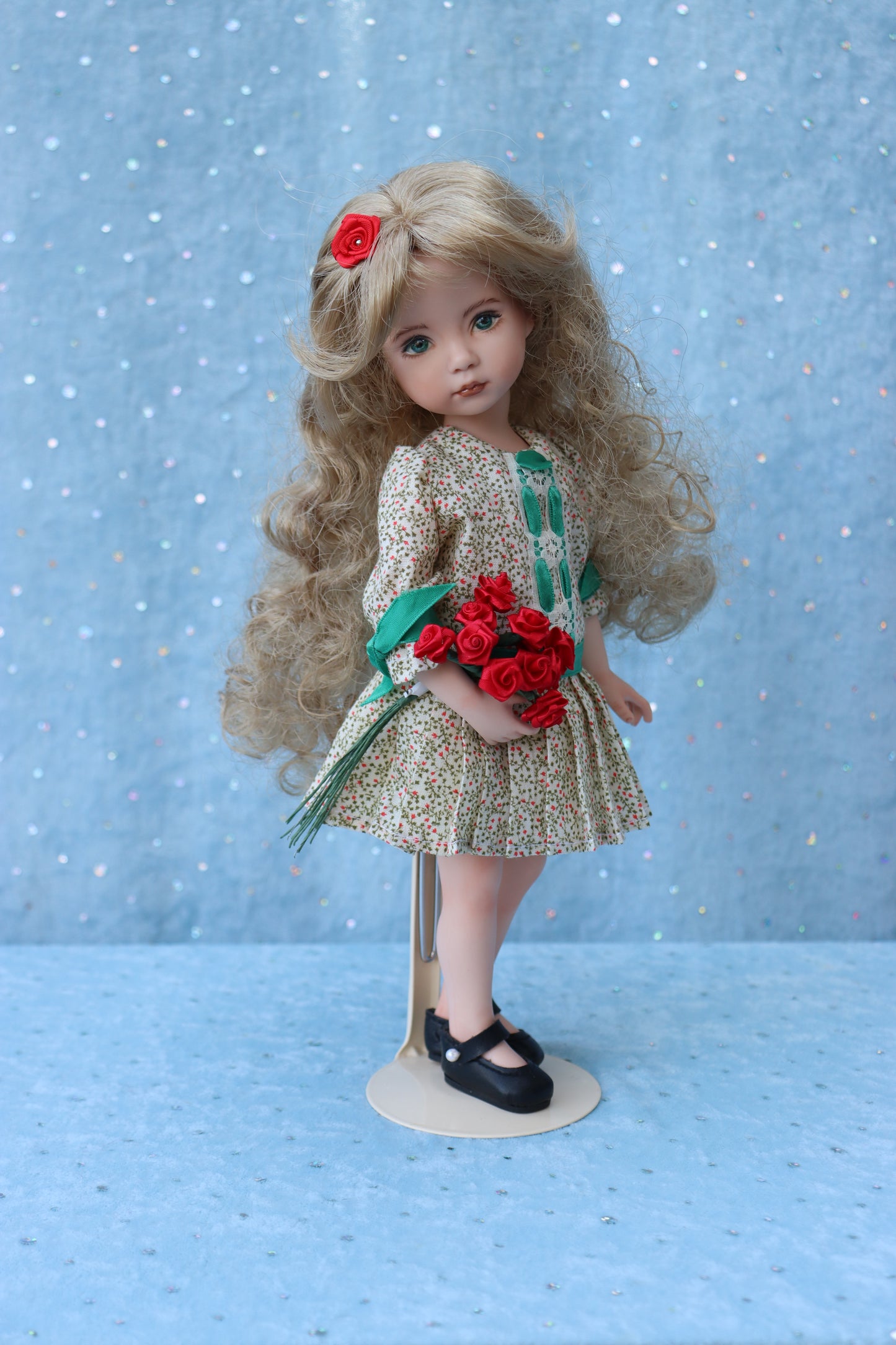Little Darling # 1 - OOAK - 11" Porcelain Doll - from Dianna Effner Expressions mold - MAFD