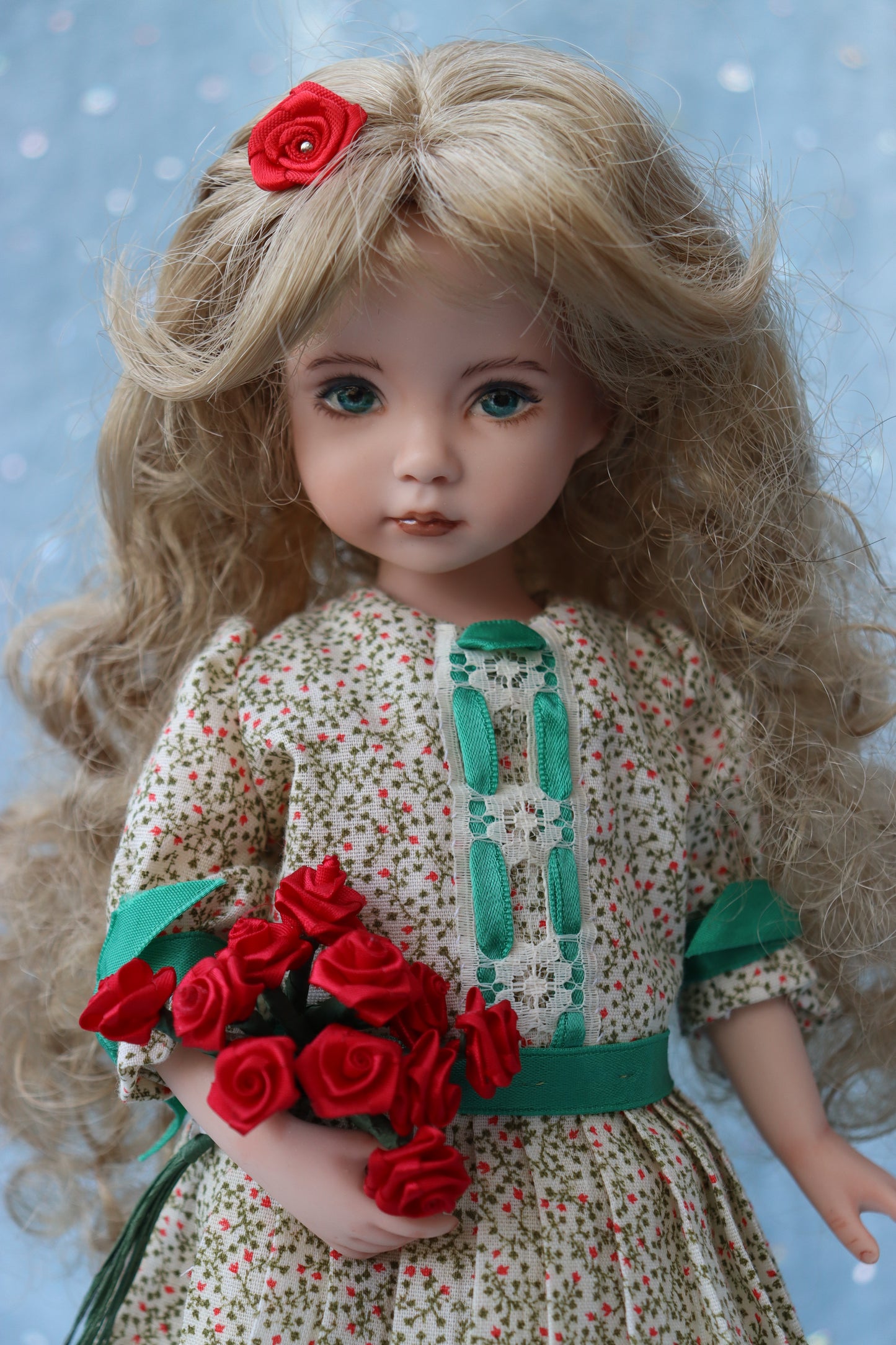 Little Darling # 1 - OOAK - 11" Porcelain Doll - from Dianna Effner Expressions mold - MAFD