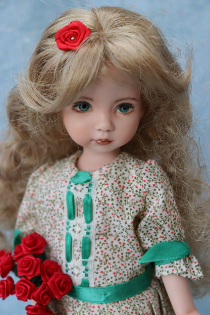 Little Darling # 1 - OOAK - 11" Porcelain Doll - from Dianna Effner Expressions mold - MAFD