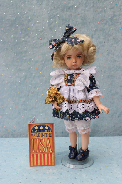Little Lou - OOAK - 11" Porcelain Doll - from Dianna Effner Expressions mold - MAFD