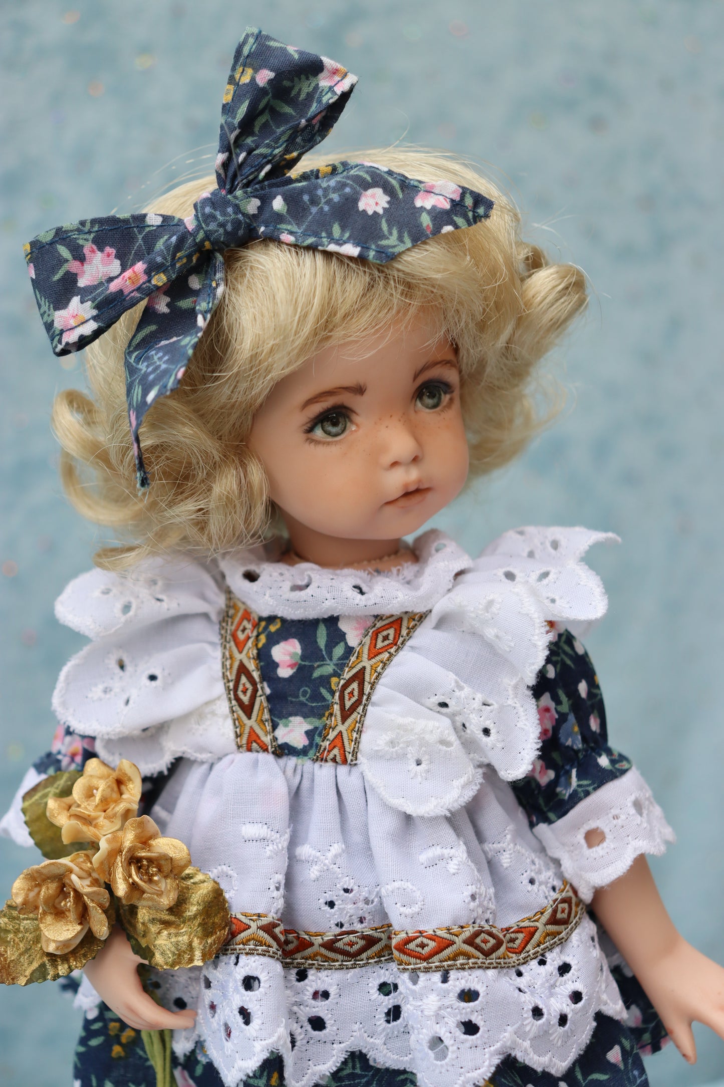 Little Lou - OOAK - 11" Porcelain Doll - from Dianna Effner Expressions mold - MAFD