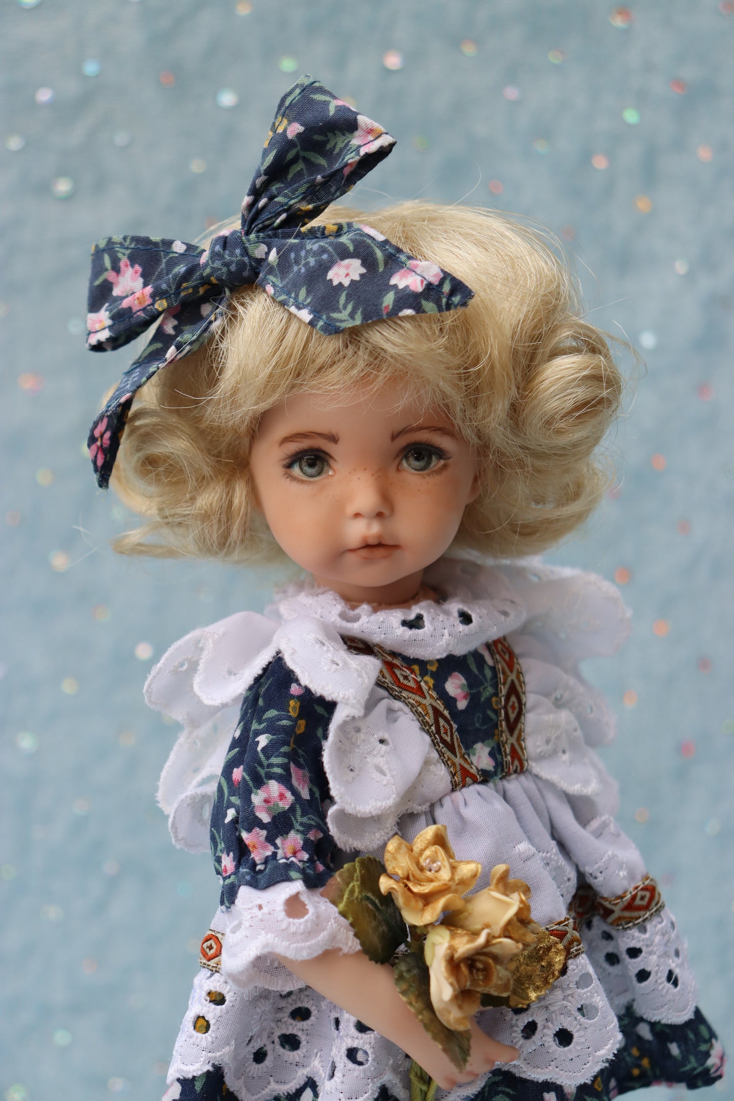 Little Lou - OOAK - 11" Porcelain Doll - from Dianna Effner Expressions mold - MAFD