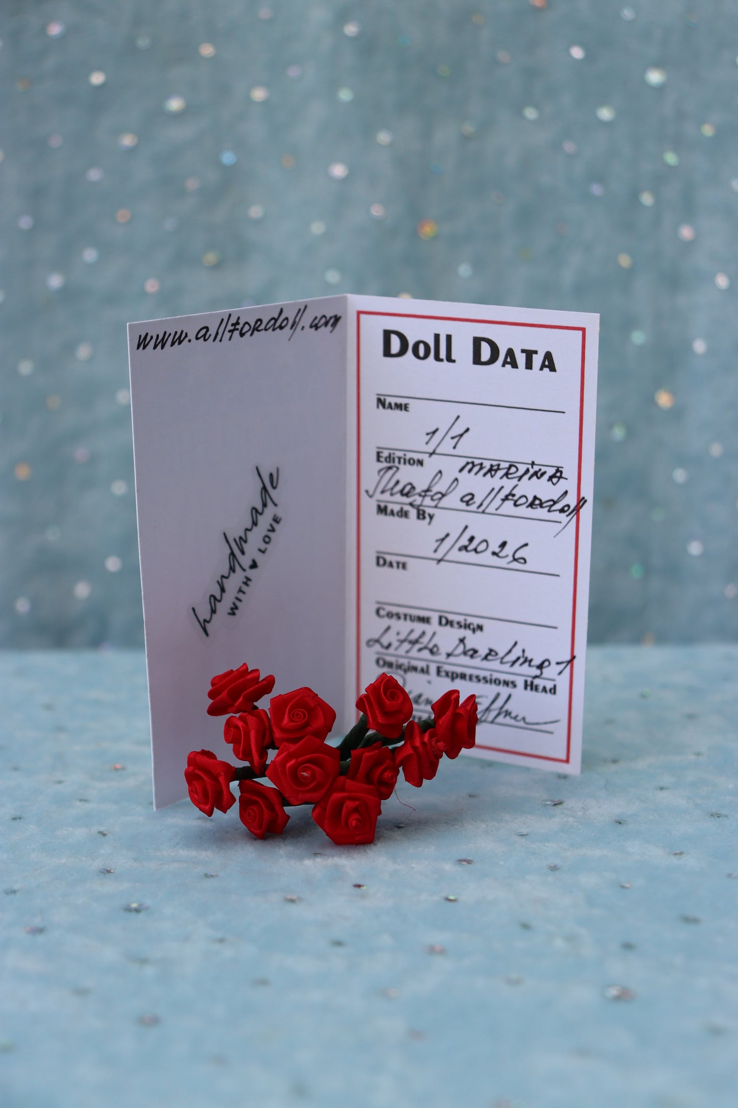 Little Darling # 1 - OOAK - 11" Porcelain Doll - from Dianna Effner Expressions mold - MAFD