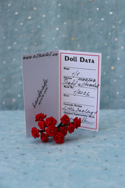 Little Darling # 1 - OOAK - 11" Porcelain Doll - from Dianna Effner Expressions mold - MAFD