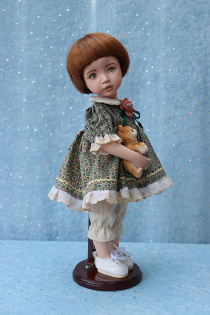 Brooke - OOAK - 14" Porcelain Doll - from Dianna Effner Expressions mold - MAFD